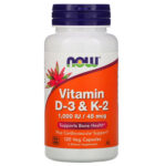 Vitamin D-3 & K-2 120 Veg Capsules