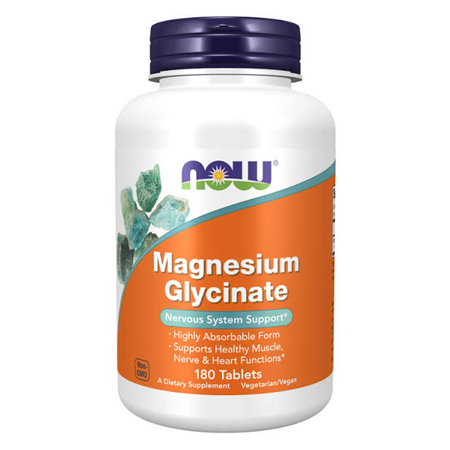 NOWMagnesiumGlycinate180Tablets Magnesium Glycinate 180 Tablets - Image 1