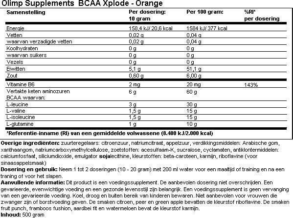 BCAA XPLODE 500 G