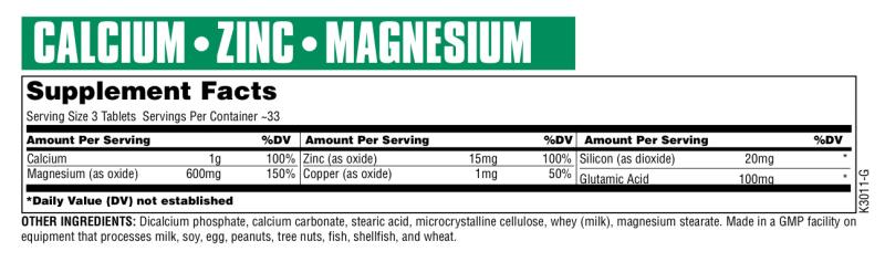 Calcium Zinc Magnesium